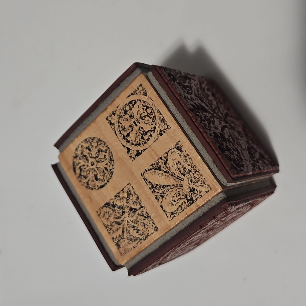 Icons Texture Cube Rubber Stamp